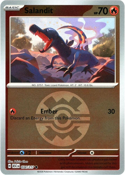 Salandit (Quick Ball) [ME: Ascended Heroes] 034/217