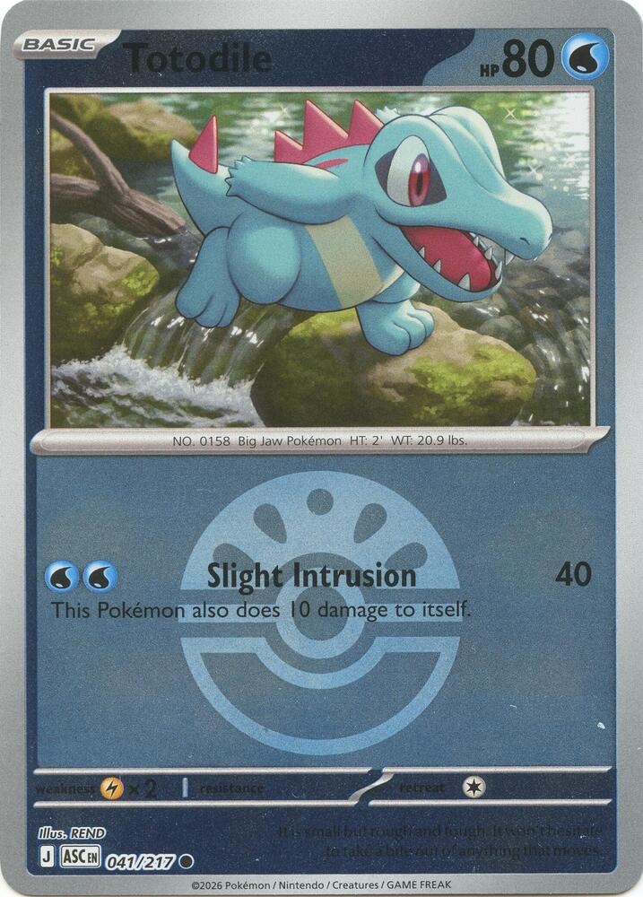 Totodile (Friend Ball) [ME: Ascended Heroes] 041/217