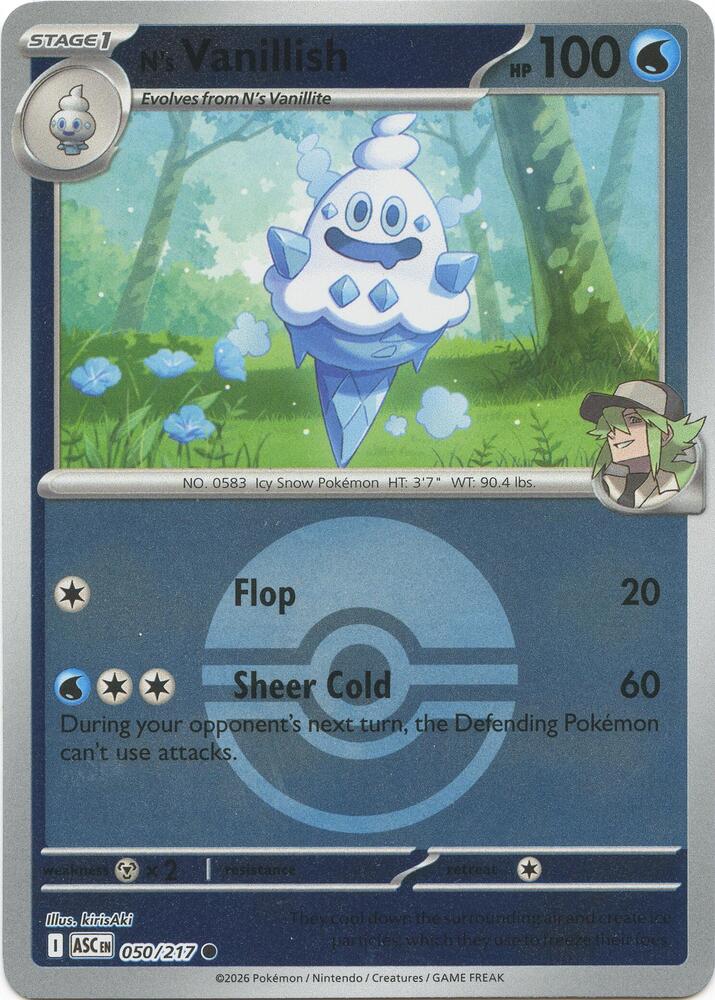 N's Vanillish (Poke Ball) [ME: Ascended Heroes] 050/217