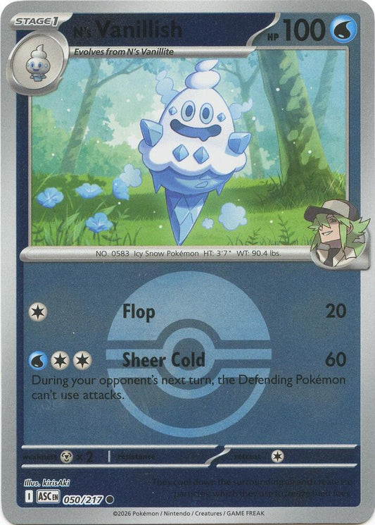 N's Vanillish (Poke Ball) [ME: Ascended Heroes] 050/217