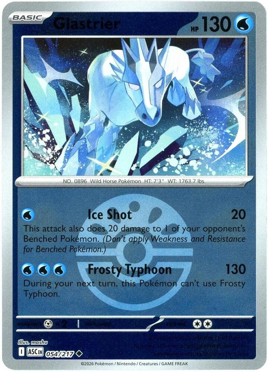 Glastrier (Friend Ball) [ME: Ascended Heroes] 054/217