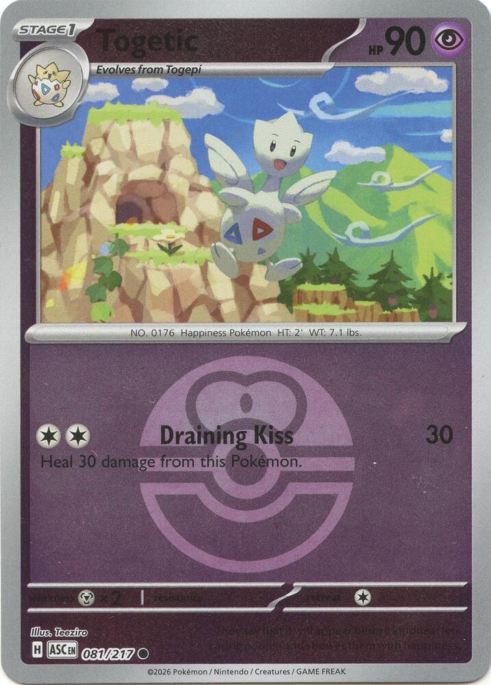 Togetic (Love Ball) [ME: Ascended Heroes] 081/217