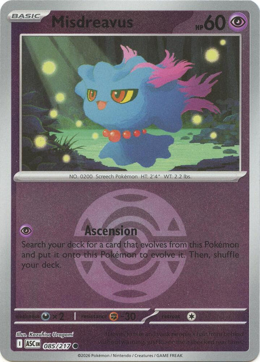 Misdreavus - 085/217 (Dusk Ball) [ME: Ascended Heroes] 085/217