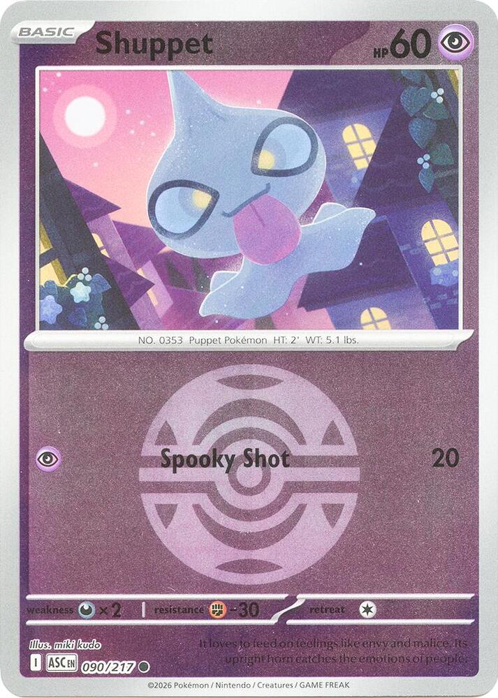 Shuppet (Dusk Ball) [ME: Ascended Heroes] 090/217