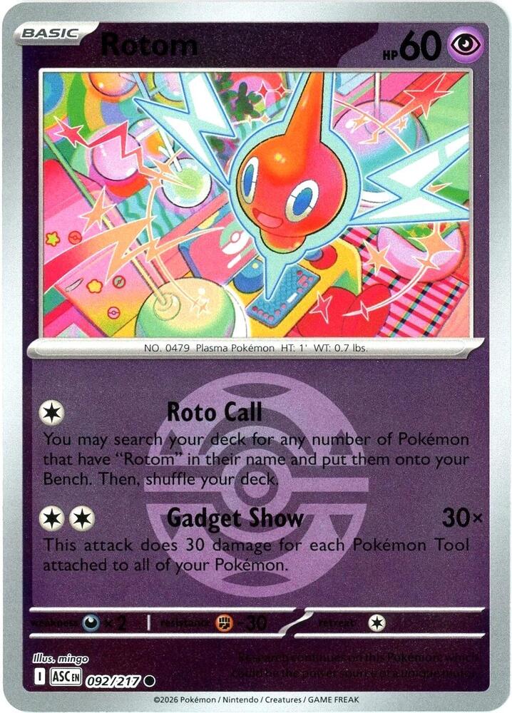 Rotom (Dusk Ball) [ME: Ascended Heroes] 092/217