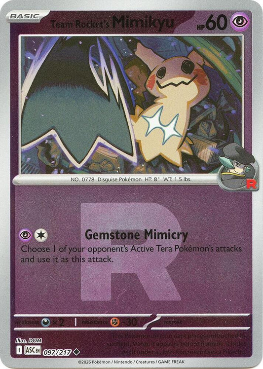 Team Rocket's Mimikyu - 097/217 (Team Rocket) [ME: Ascended Heroes] 097/217