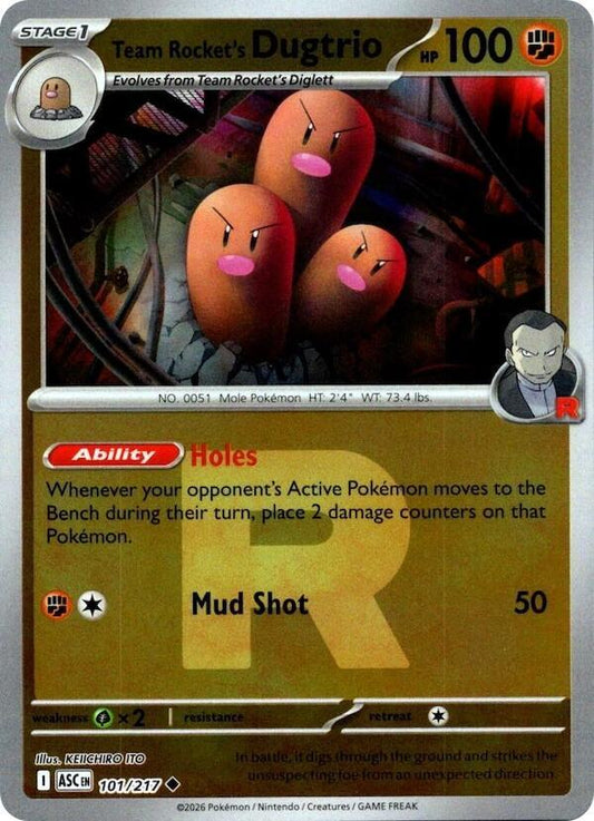 Team Rocket's Dugtrio - 101/217 (Team Rocket) [ME: Ascended Heroes] 101/217