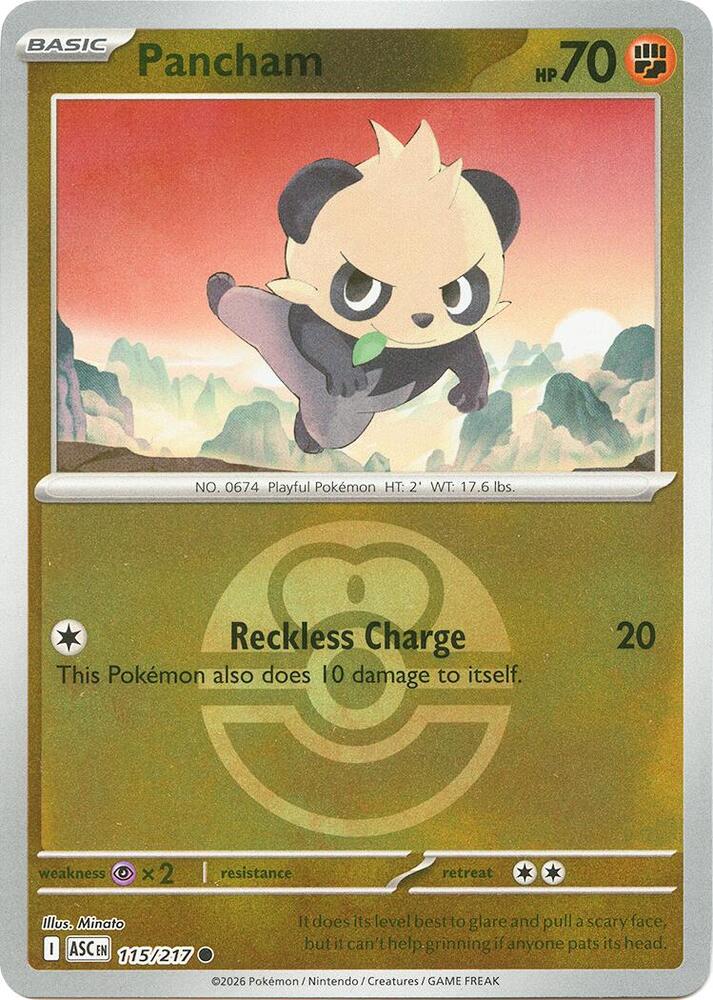Pancham (Love Ball) [ME: Ascended Heroes] 115/217