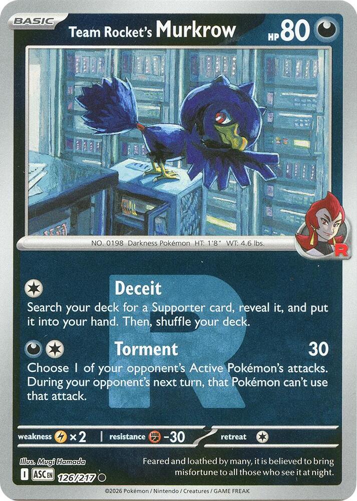 Team Rocket's Murkrow (Team Rocket) [ME: Ascended Heroes] 126/217