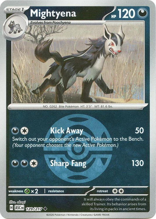 Mightyena - 129/217 (Dusk Ball) [ME: Ascended Heroes] 129/217