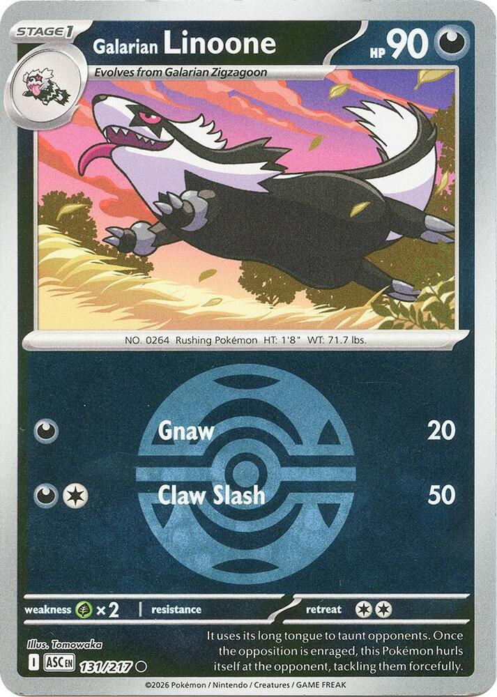Galarian Linoone (Dusk Ball) [ME: Ascended Heroes] 131/217