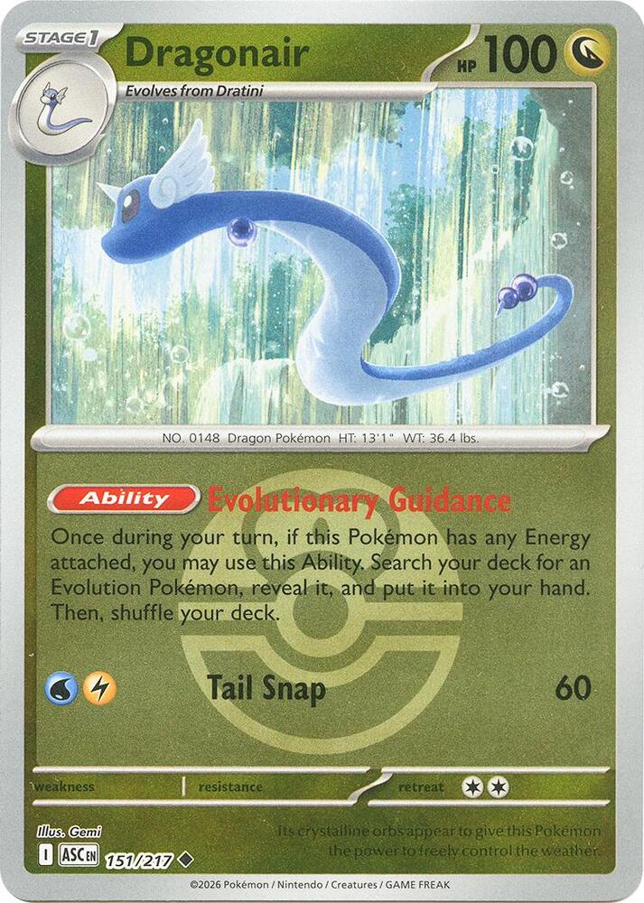 Dragonair (Love Ball) [ME: Ascended Heroes] 151/217