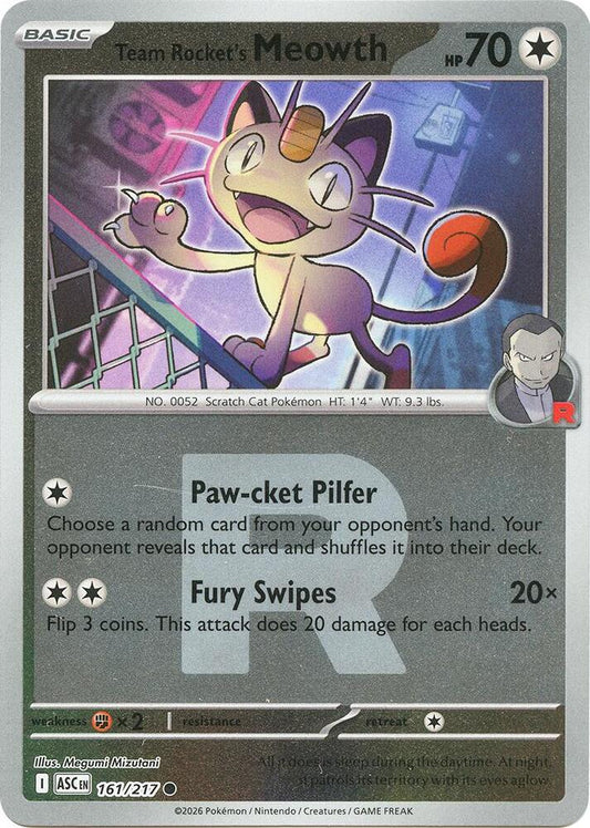 Team Rocket's Meowth (Team Rocket) [ME: Ascended Heroes] 161/217