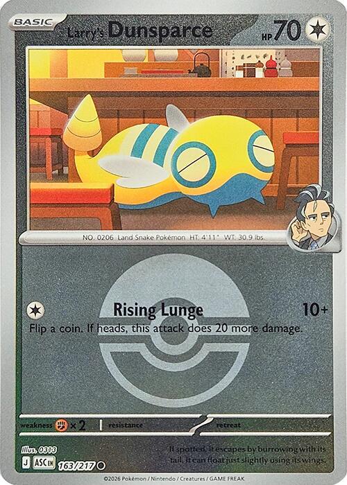 Larry's Dunsparce (Poke Ball) [ME: Ascended Heroes] 163/217