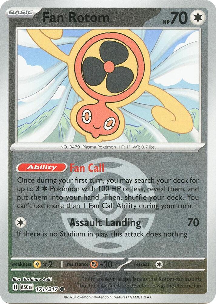 Fan Rotom - 171/217 (Dusk Ball) [ME: Ascended Heroes] 171/217