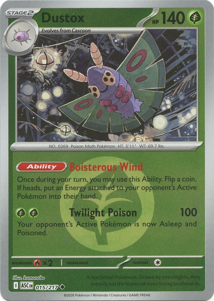 Dustox - 015/217 (Energy Symbol Pattern) [ME: Ascended Heroes] 015/217