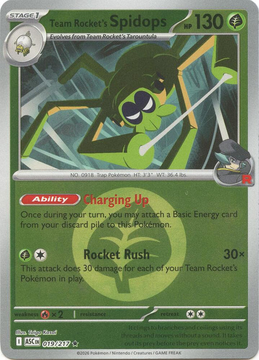 Team Rocket's Spidops (Energy Symbol Pattern) [ME: Ascended Heroes] 019/217