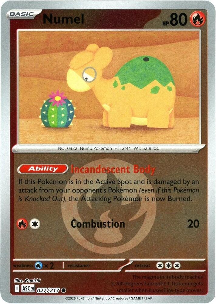 Numel - 027/217 (Energy Symbol Pattern) [ME: Ascended Heroes] 027/217