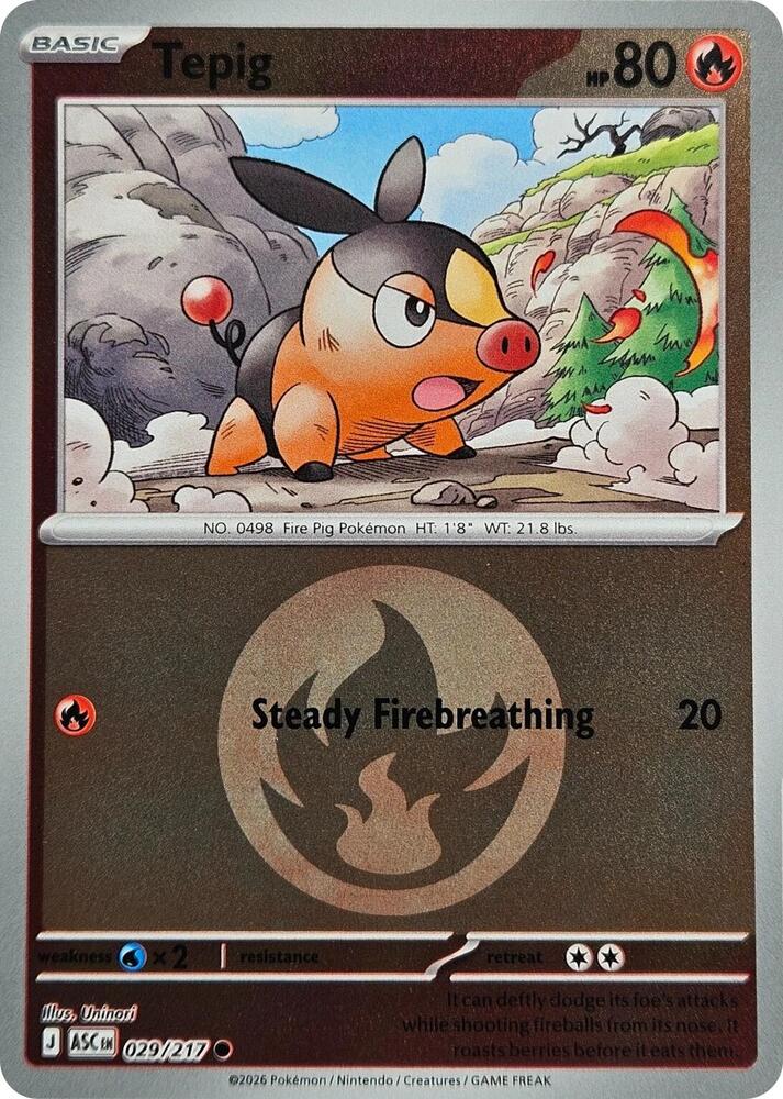 Tepig (Energy Symbol Pattern) [ME: Ascended Heroes] 029/217