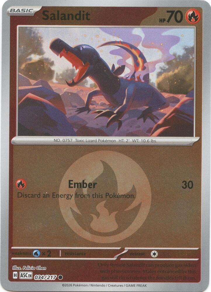 Salandit (Energy Symbol Pattern) [ME: Ascended Heroes] 034/217
