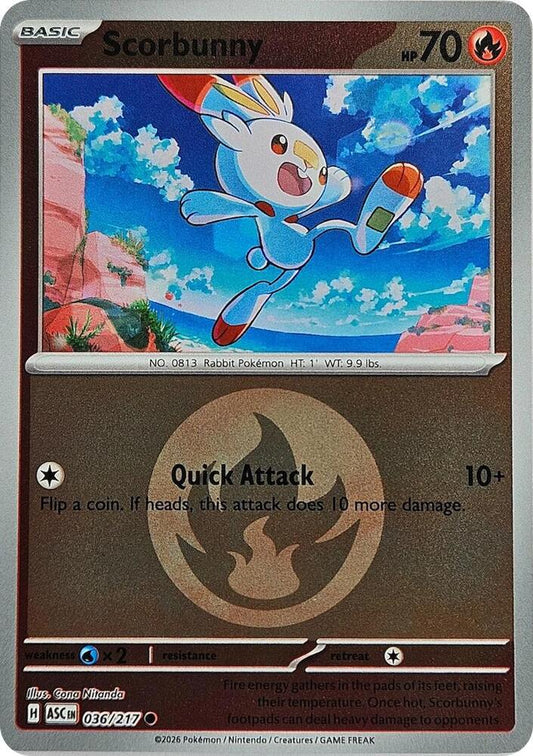 Scorbunny - 036/217 (Energy Symbol Pattern) [ME: Ascended Heroes] 036/217