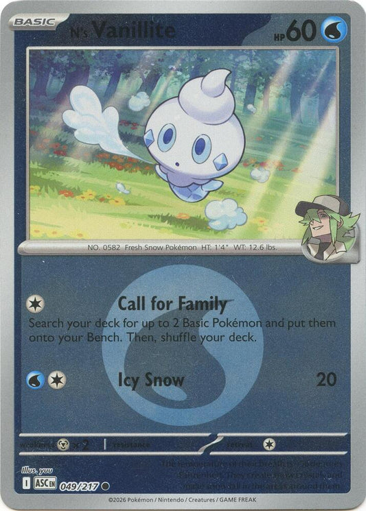 N's Vanillite (Energy Symbol Pattern) [ME: Ascended Heroes] 049/217