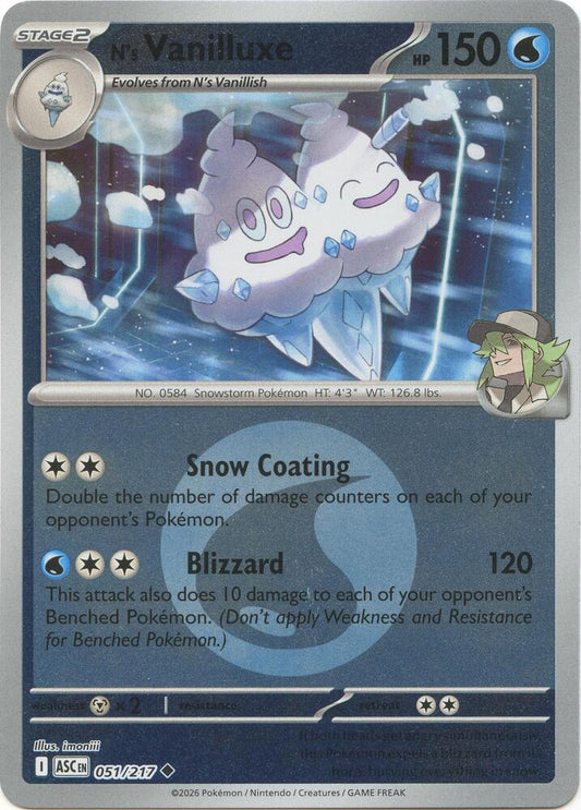 N's Vanilluxe (Energy Symbol Pattern) [ME: Ascended Heroes] 051/217