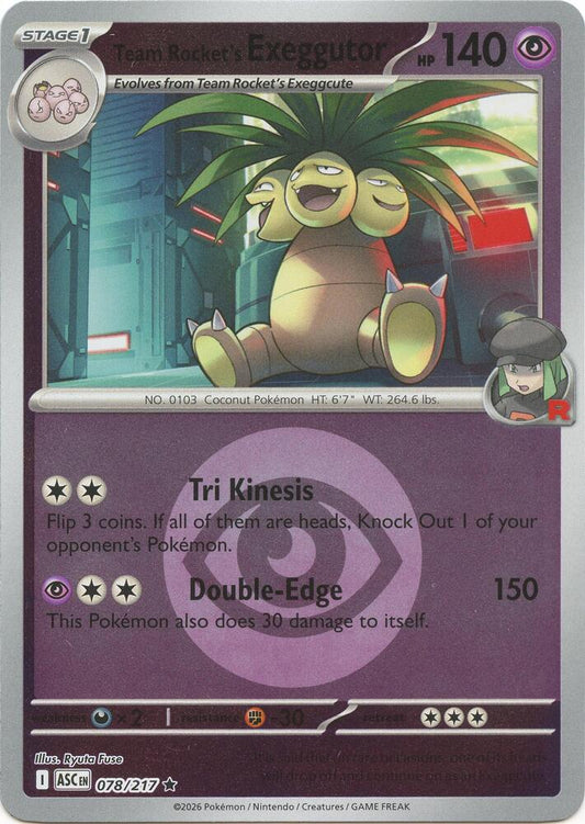 Team Rocket's Exeggutor (Energy Symbol Pattern) [ME: Ascended Heroes] 078/217