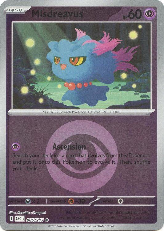 Misdreavus - 085/217 (Energy Symbol Pattern) [ME: Ascended Heroes] 085/217