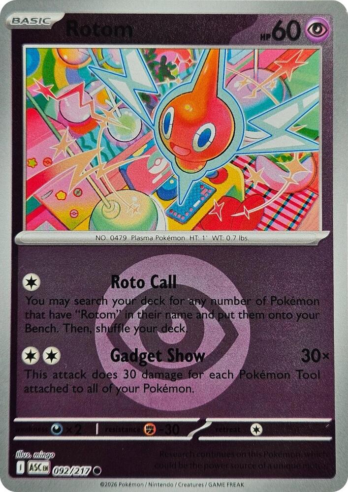 Rotom (Energy Symbol Pattern) [ME: Ascended Heroes] 092/217
