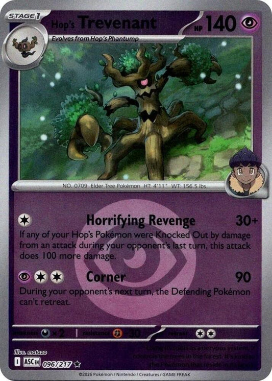 Hop's Trevenant - 096/217 (Energy Symbol Pattern) [ME: Ascended Heroes] 096/217