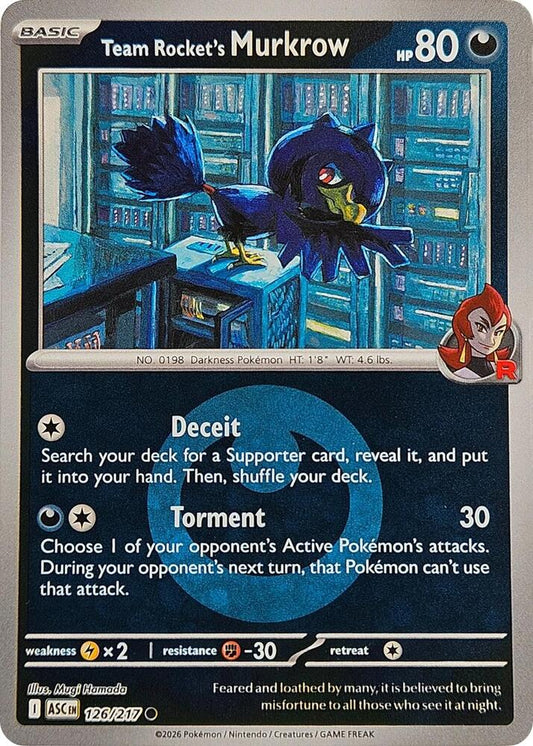 Team Rocket's Murkrow (Energy Symbol Pattern) [ME: Ascended Heroes] 126/217