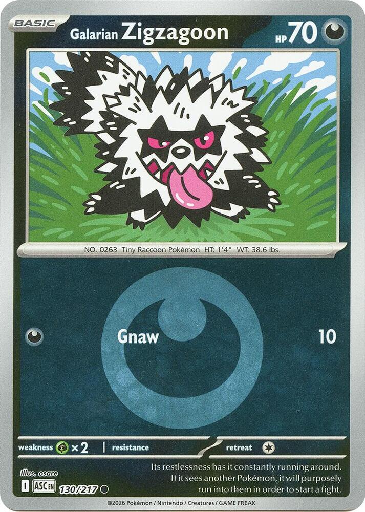 Galarian Zigzagoon (Energy Symbol Pattern) [ME: Ascended Heroes] 130/217