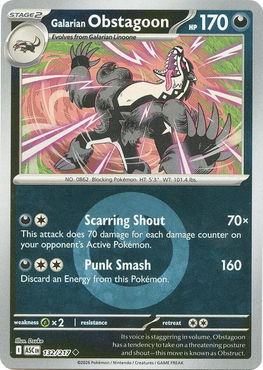 Galarian Obstagoon - 132/217 (Energy Symbol Pattern) [ME: Ascended Heroes] 132/217