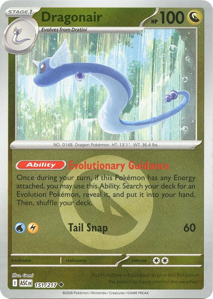 Dragonair (Energy Symbol Pattern) [ME: Ascended Heroes] 151/217
