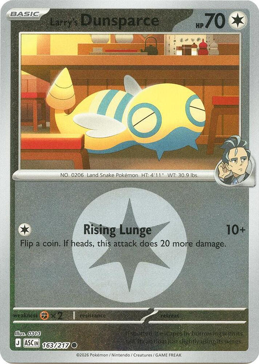 Larry's Dunsparce (Energy Symbol Pattern) [ME: Ascended Heroes] 163/217