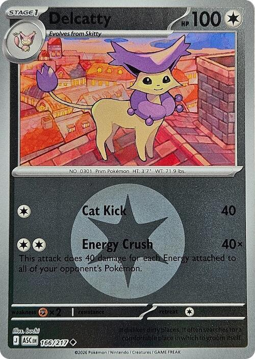 Delcatty (Energy Symbol Pattern) [ME: Ascended Heroes] 166/217