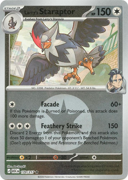 Larry's Staraptor - 170/217 (Energy Symbol Pattern) [ME: Ascended Heroes] 170/217