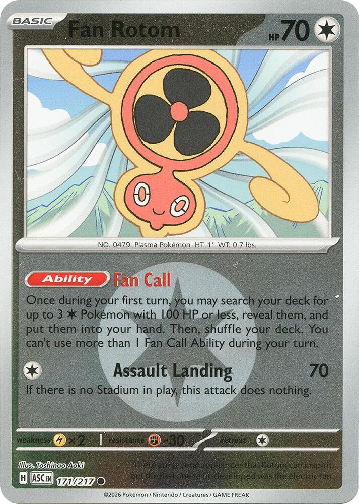 Fan Rotom - 171/217 (Energy Symbol Pattern) [ME: Ascended Heroes] 171/217