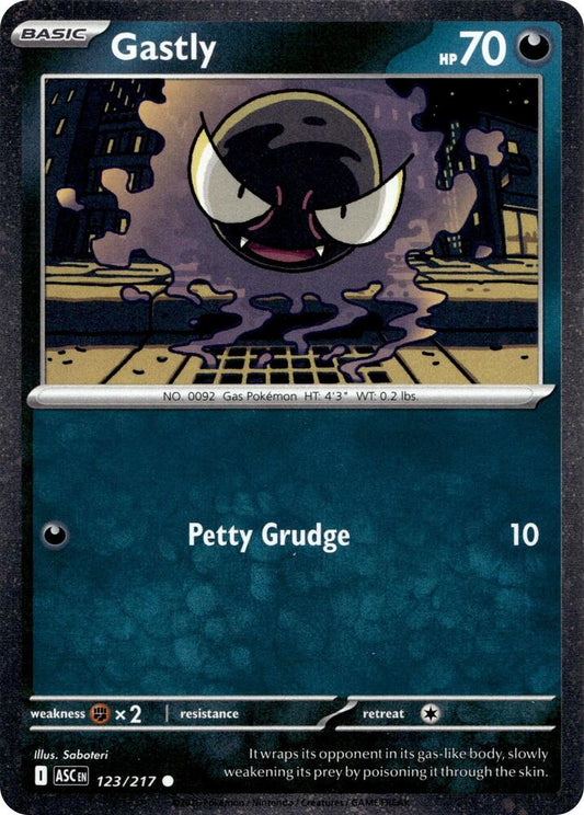 Gastly - 123/217 (Cosmos Holo) [Miscellaneous Cards & Products] 123/217