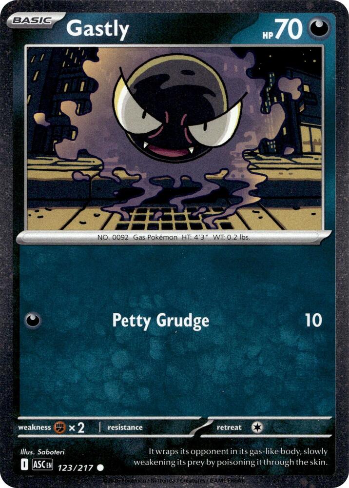 Gastly - 123/217 (Cosmos Holo) [Miscellaneous Cards & Products] 123/217