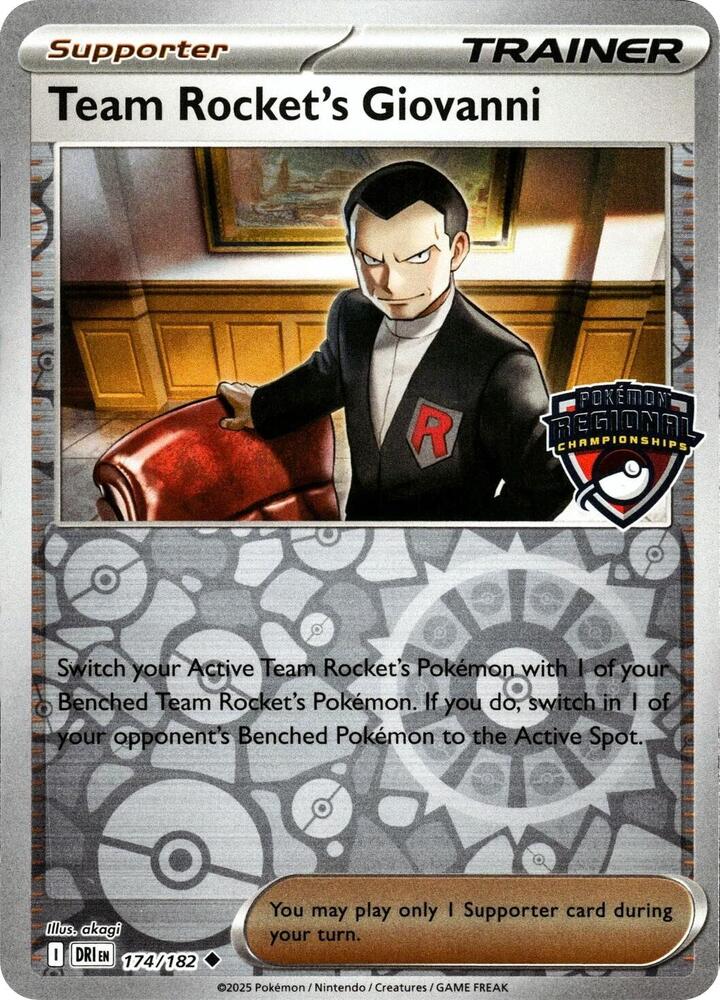 Team Rocket's Giovanni [League & Championship Cards] 174/182