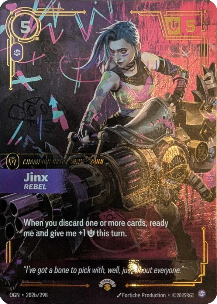 Jinx - Rebel [Riftbound Promotional Cards] 202/298