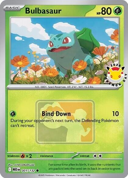 Bulbasaur (Pokemon Day 2026) [Miscellaneous Cards & Products] 001/132