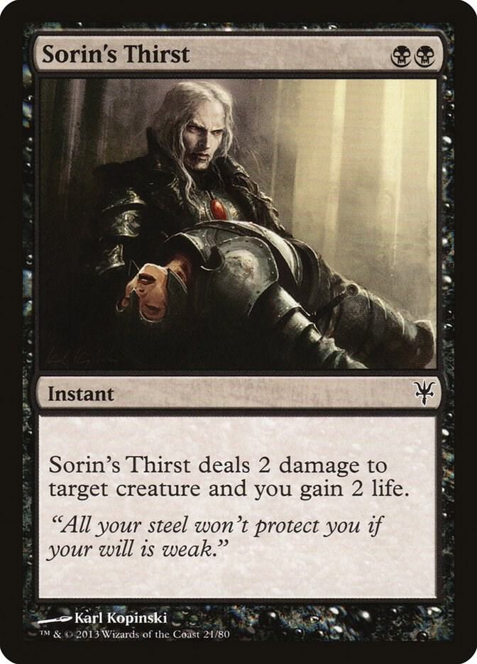 Sorin's Thirst [Duel Decks: Sorin vs. Tibalt] 21