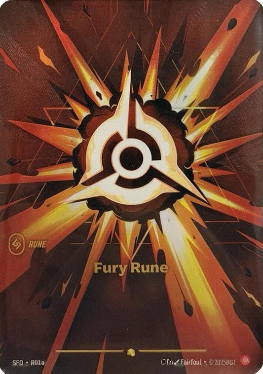 Fury Rune (Alternate Art) [Spiritforged] R01a