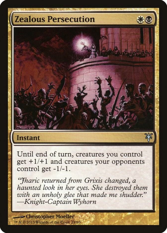 Zealous Persecution [Duel Decks: Sorin vs. Tibalt] 23
