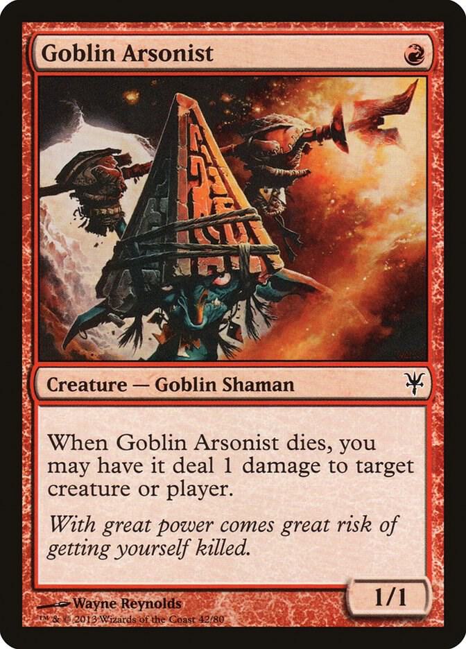 Goblin Arsonist [Duel Decks: Sorin vs. Tibalt] 42
