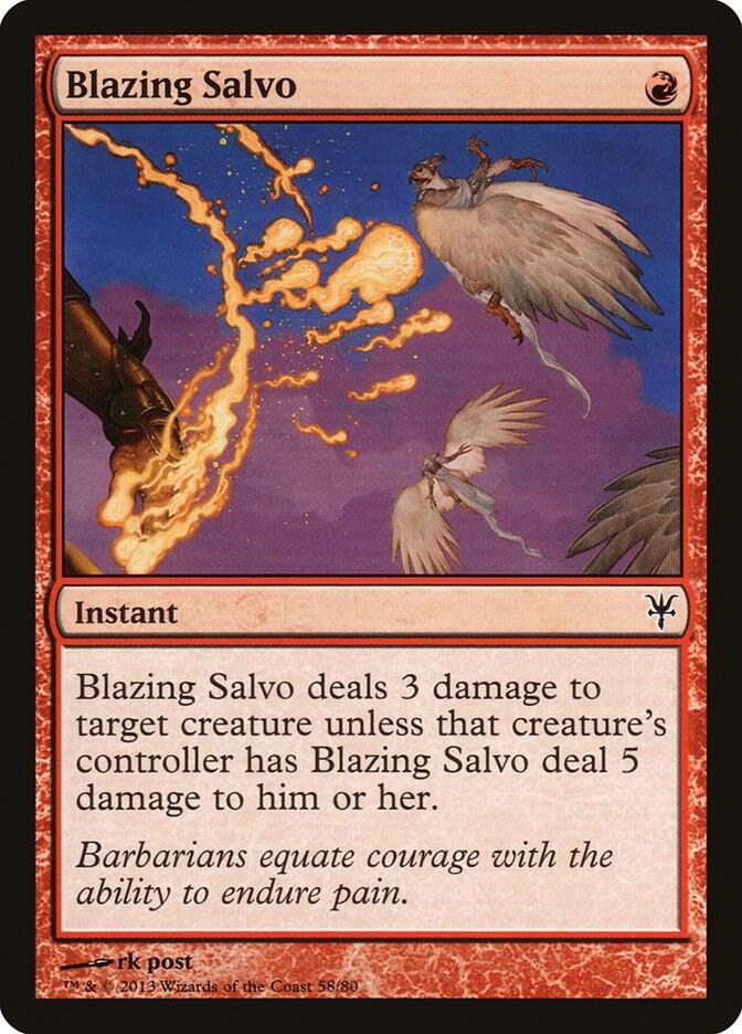 Blazing Salvo [Duel Decks: Sorin vs. Tibalt] 58