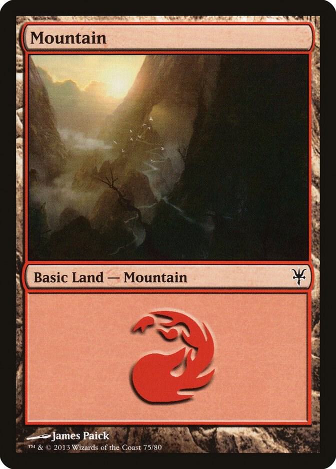 Mountain (75) [Duel Decks: Sorin vs. Tibalt] 75